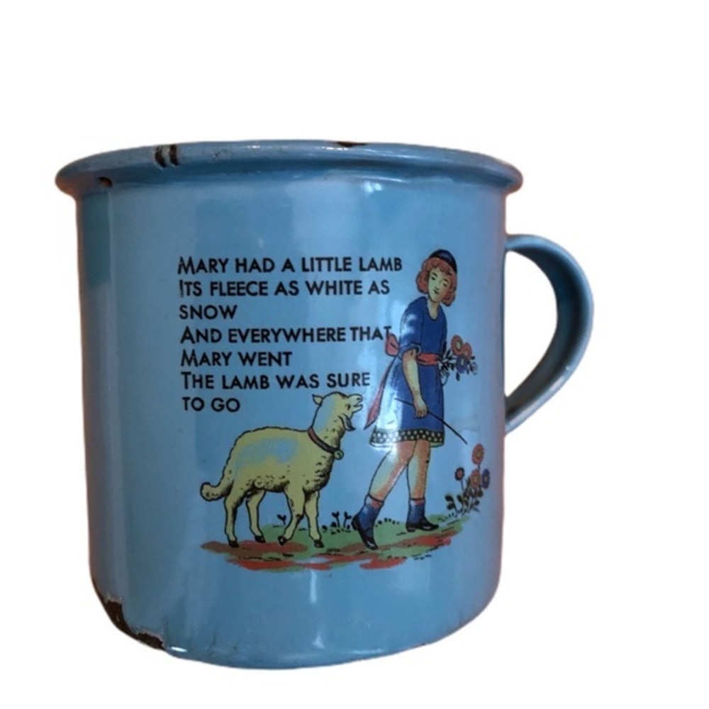 Kiku s Child’s Enamelware Cup Nursery Rhyme